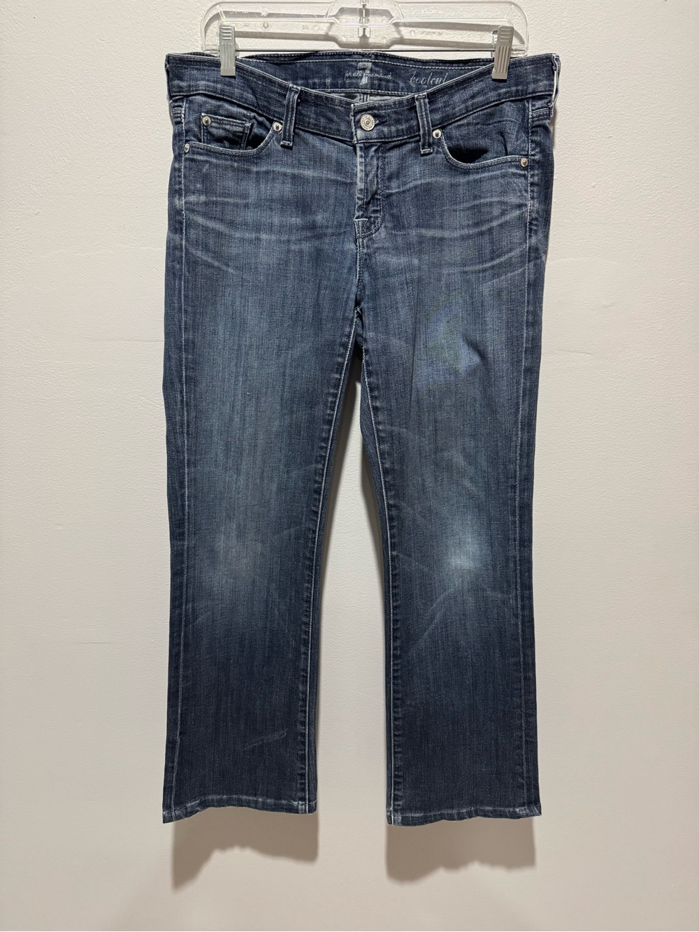7 For All Mankind Women's Medium Dark Blue Bootcut Jeans